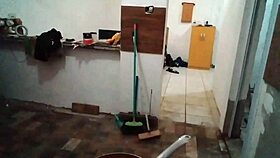 Blonde Milf Stella Shows Big Tits in Kitchen Seductively