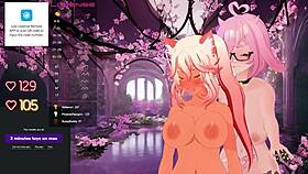 me and mizzpeachy make each other cum on stream, lickin pussy and all