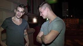 nice amateur twinks showing off their big cocks in gay anal sex