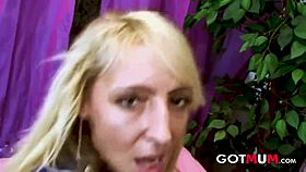 Inked amateur milf shows off big tits 😏