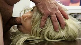 Blonde with Big Ass and Blue Eyes Devours BBC, Rimming and Hard Face Fucking