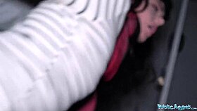 Public agent offers cash for street blowjob and sex.