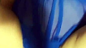 Is that slut wife ready for a cumshot in her lingerie?