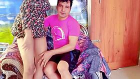 Teen asks for anal in homemade video with Rumpa21 and Uttaran