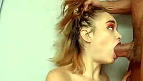 face fuck tour - amateur babe gets diy deep throat demo lesson with sloppy fucking, submissive cock sucking, monster cock, hardcore, cumshot.