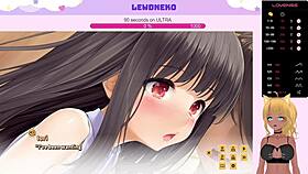 Lewdneko moans while playing love cubed and getting creampied