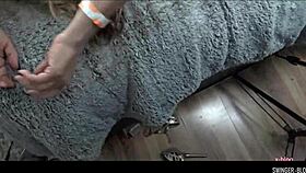 Amateur Blondes Get Pussy Smashed In Garage Threesome