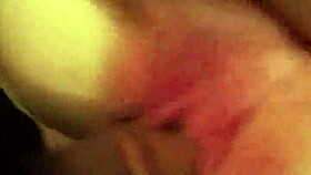 Man cums on pussy in raw sex scene