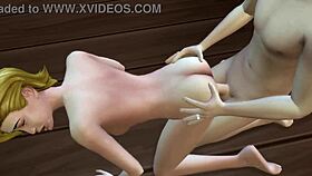 In the sims, a young girl discovers a monster's alien blowjob.