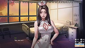 Surprise handjob from naughty nurse Yui during festival quickie! 😏