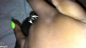 fingering my tight black creamy pink pussy, feels so good! 🥵