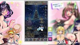 Project QT gameplay with big tits flashing in hentai