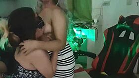 classmate drinking session turns into wild homemade action with petite asian teen