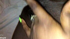 fingering my tight black creamy pink pussy, feels so good! 🥵