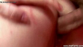 Blonde MILF offers her ass for dinner, with blowjob and handjob