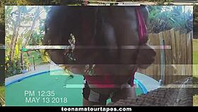 Big booty babe Mandy Muse enjoys pussy licking in jacuzzi