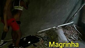 Skinny teen enters big cock until cumshot!