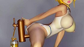 i love takaoka mizuki from mizugi kanojo the animation as beer server, she's so hot in hentai