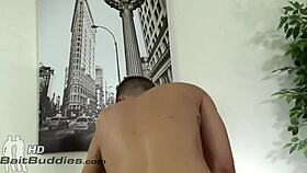 dustin and cody share a hot blowjob session with big cocks.