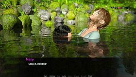 John and mary have intense sex in dusklight manor on river and floor