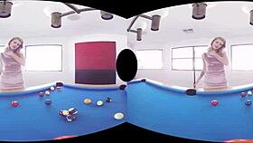 Blonde harlot Arya Fae has Valentine anal with you in VR