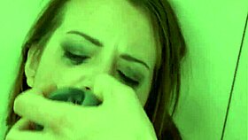 Busty Tied Up Slut Gags On Toy