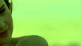 Sensual Beauty Shows Naked Body On Beach