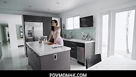 POVMom4K - Busty stepmom Penny Barber inspects stepson's hard functions