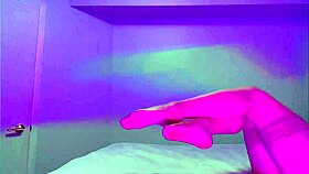 High Heel Fetish Kink Masturbation in Dress with Dildo View from Behind - Paulette Rouge