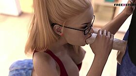 aby rewards alex with handjob and blowjob for fixing the bulb