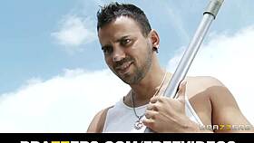 Stunning Bikini-Clad Bombshell Nicole Aniston Fucks Her Poolboy in Doggystyle Outdoors.