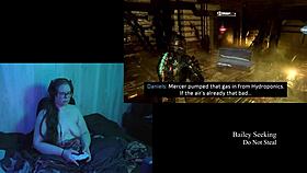 Big natural tits, curvaceous body, and mode and game playing session