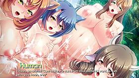 Having sex extorting and knocking up Monster girls for anime game