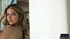 Big natural tits milf blonde from dallas texas gina marie shows everything for playboy