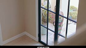 Two blondes fight over fresh meat in the scene