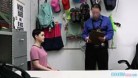 Jade Valentine gets caught and fucked by big cock cop Jack Vegas! 😏