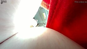 Unaware Giantess Tiny 18+ Man Hides in Tits