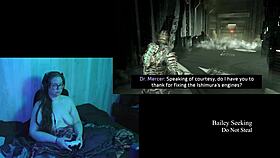 Naked Brunette Bbw Plays Deadspace Part 5