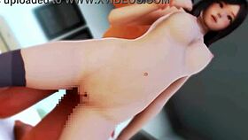 The lovely girl next door in 3D hentai seduces me with her charms.