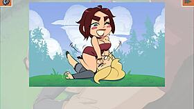 In Hard Times at Sequoia State Park, characters engage in intense anime-style cunilingus and anal fucking.