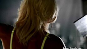 i'm european blonde puma swede fuckin my pussy with glass dildo