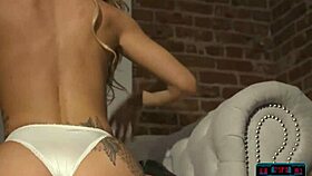 i'm obsessed with ella silver's big fake tits striptease