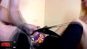 Petite Blonde Milf Spanish Babe Receives Anal Fuck with Blowjob and Facial Cumshot