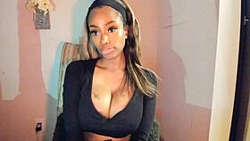 tattooed milf feels pleasure with big tits