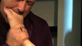 Young french slut explores her sexuality with old brunette in cuckold scene.