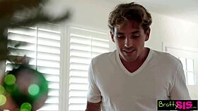 Grabbing a present turns out to be step brother's monster cock