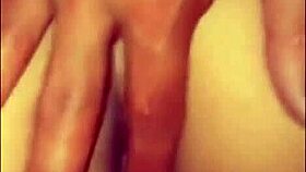 Busty chocolate babe fingered and fucked to squirting orgasm in pov