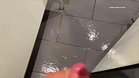 I-I got a blowjob in the gym shower from my neighbor, cum in mouth compilation