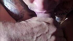 brittny enjoys some playful self-sucking time