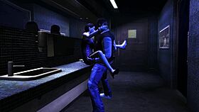 luis sneaks into the club bathroom and fucks asian babe kay hartman in gta 4